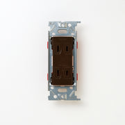 NKシリーズ　埋込ダブルコンセント　チョコ