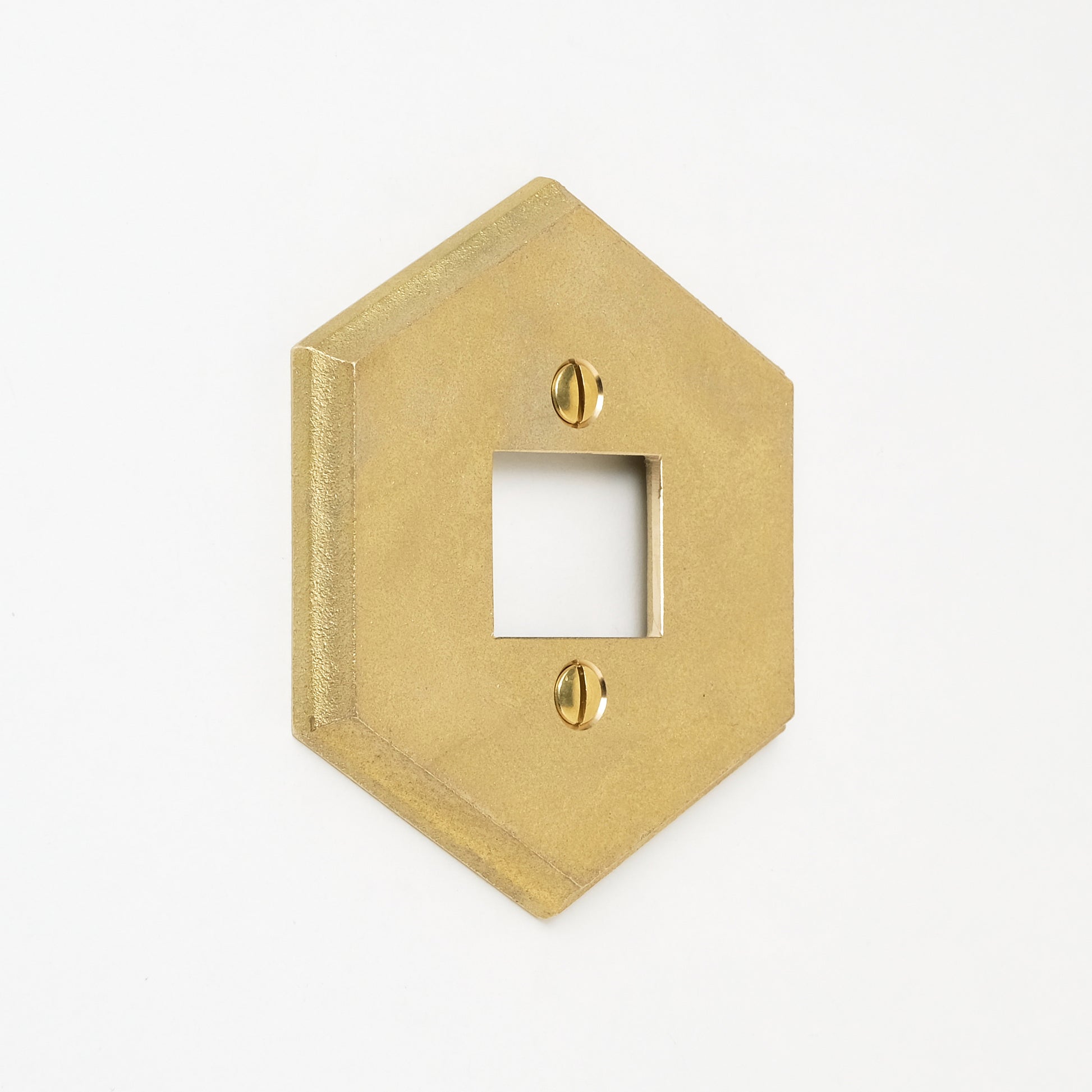 フタガミ プレート 真鍮 半連１口用　六角